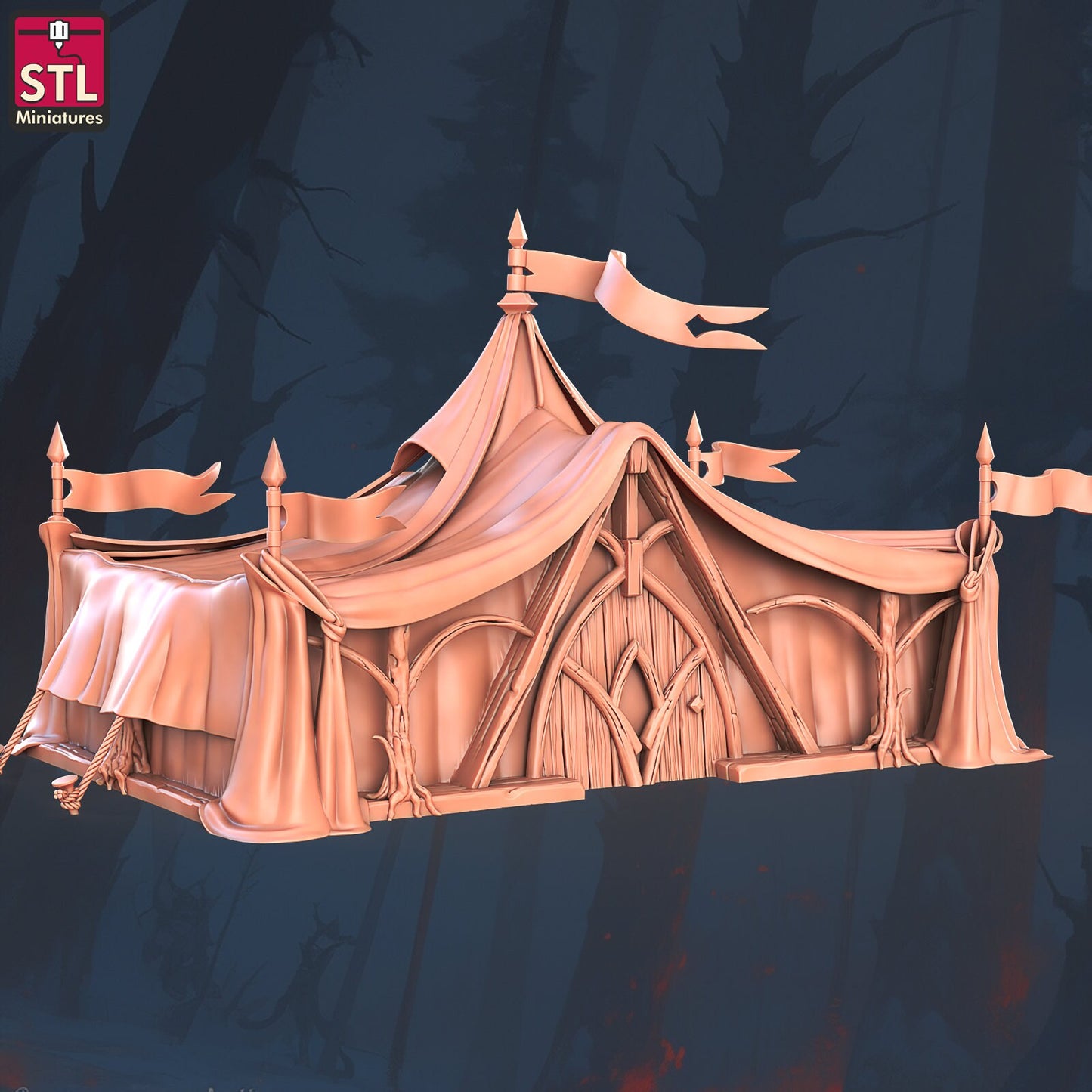 Elf Camp Set - Unpainted Miniature