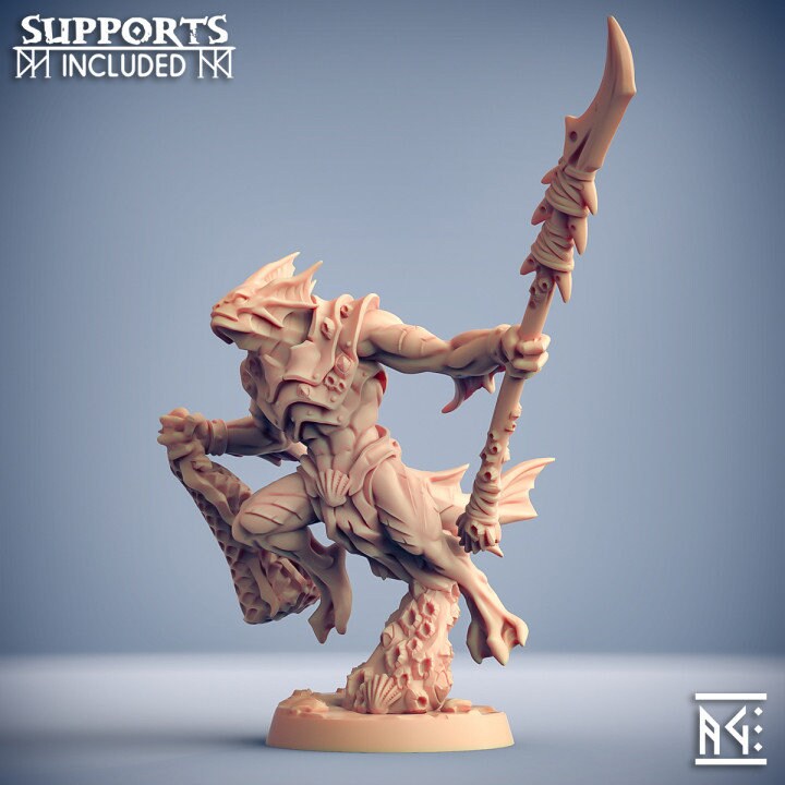 Death Tide Jurakin - Pose A - Unpainted Miniature