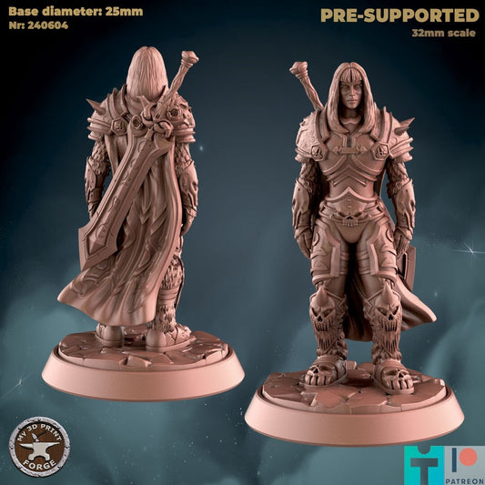 Death Knight Inquisitor - 2 Poses - Unpainted Miniature