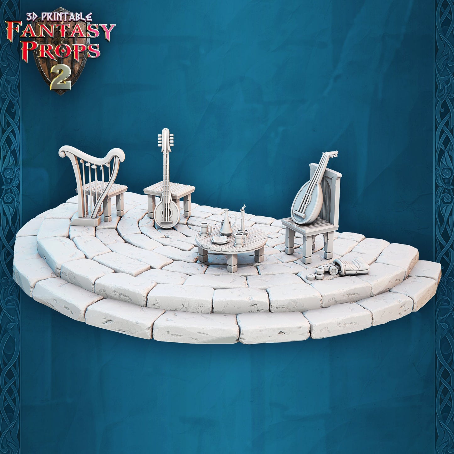 Music Stage - Tavern Set - Unpainted Miniature