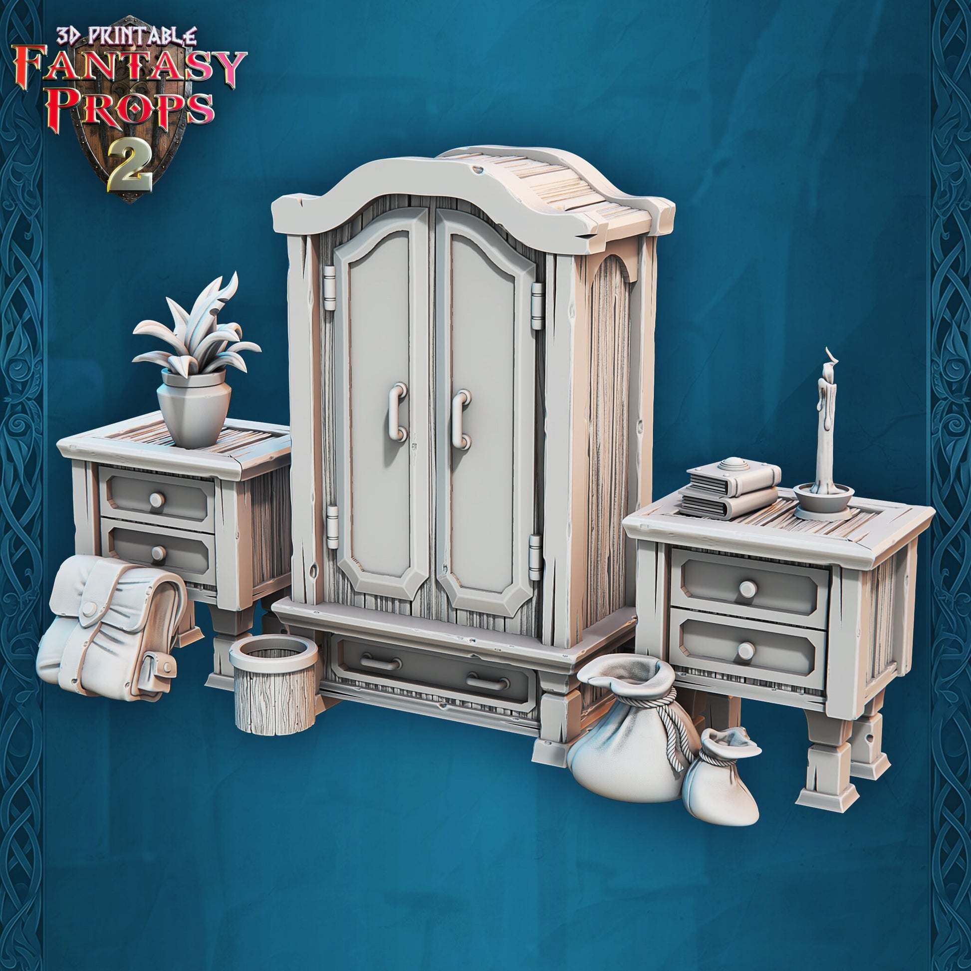 Wardrobe - Tavern Set - Unpainted Miniature