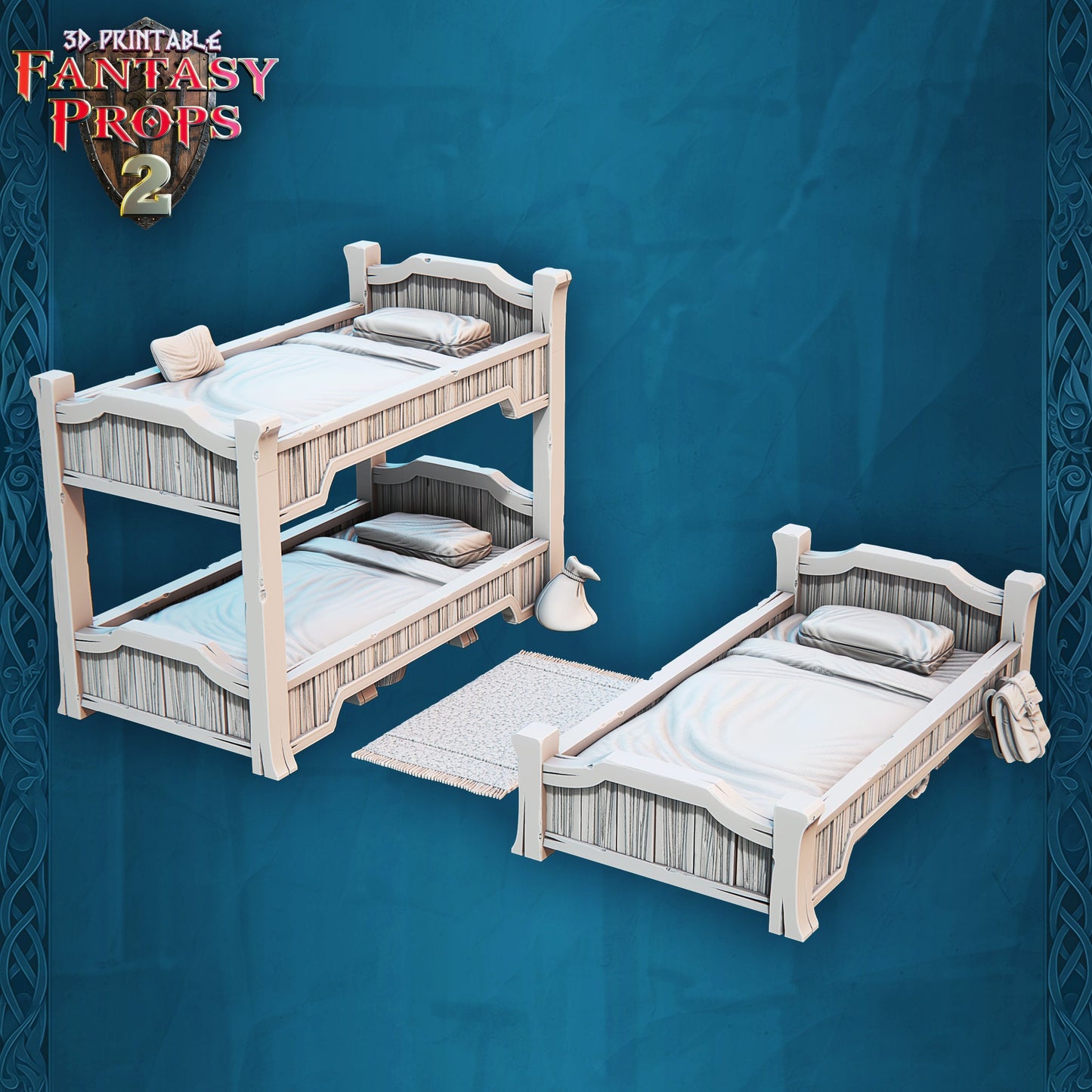 Beds - Tavern Set - Unpainted Miniature