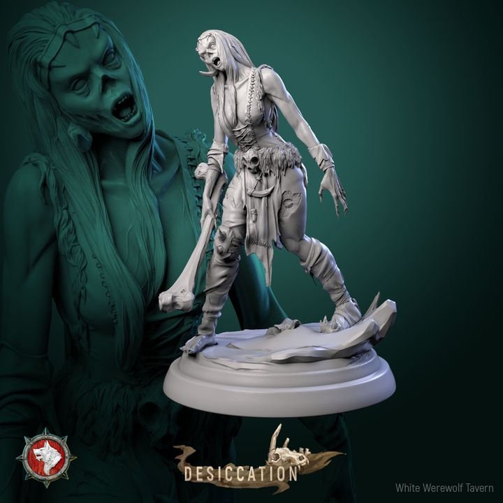 Zombie Barbarians - Females - Unpainted Miniature