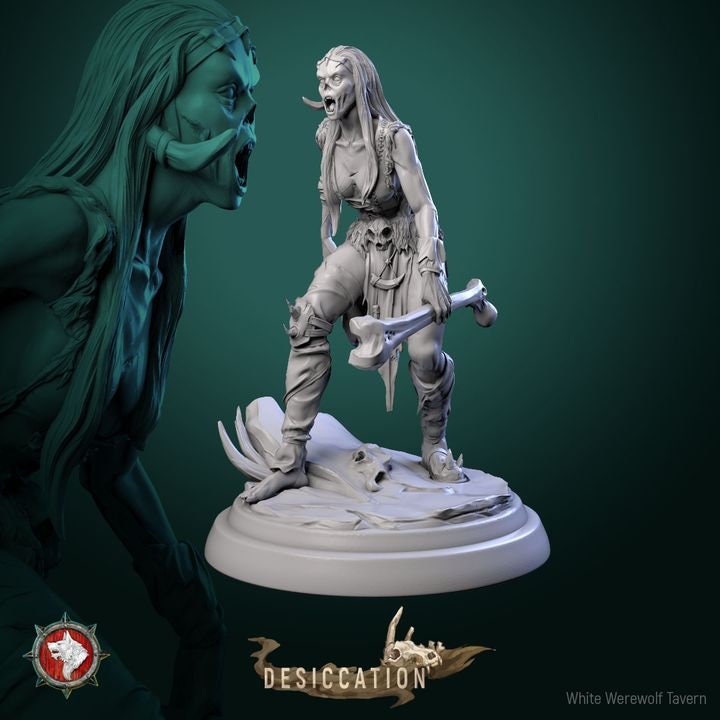 Zombie Barbarians - Females - Unpainted Miniature