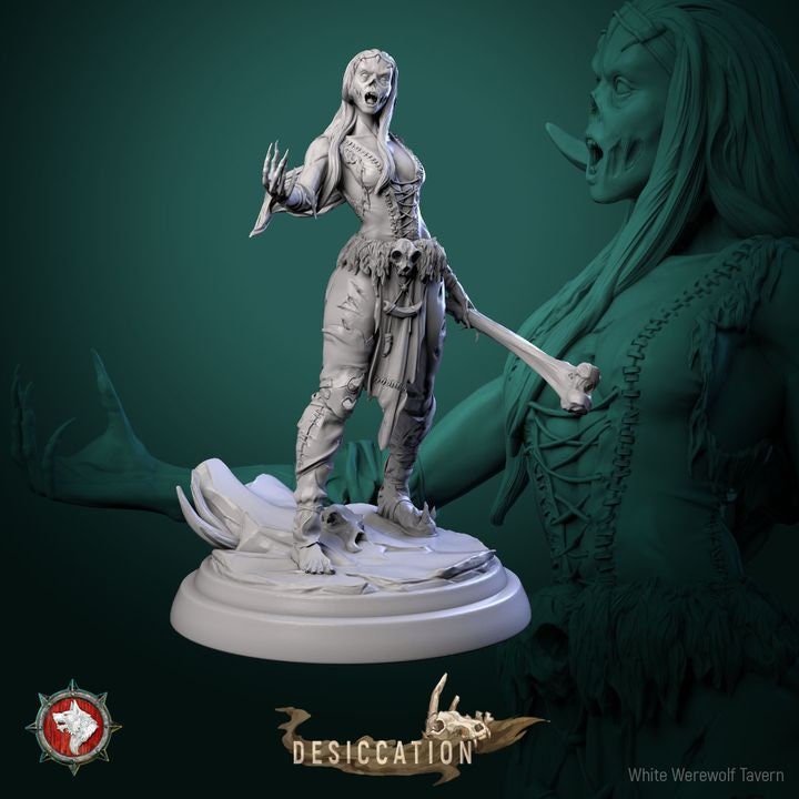 Zombie Barbarians - Females - Unpainted Miniature