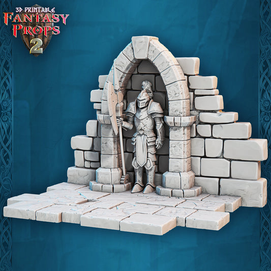 Knight with Axe - Dungeon Set - Unpainted Miniature