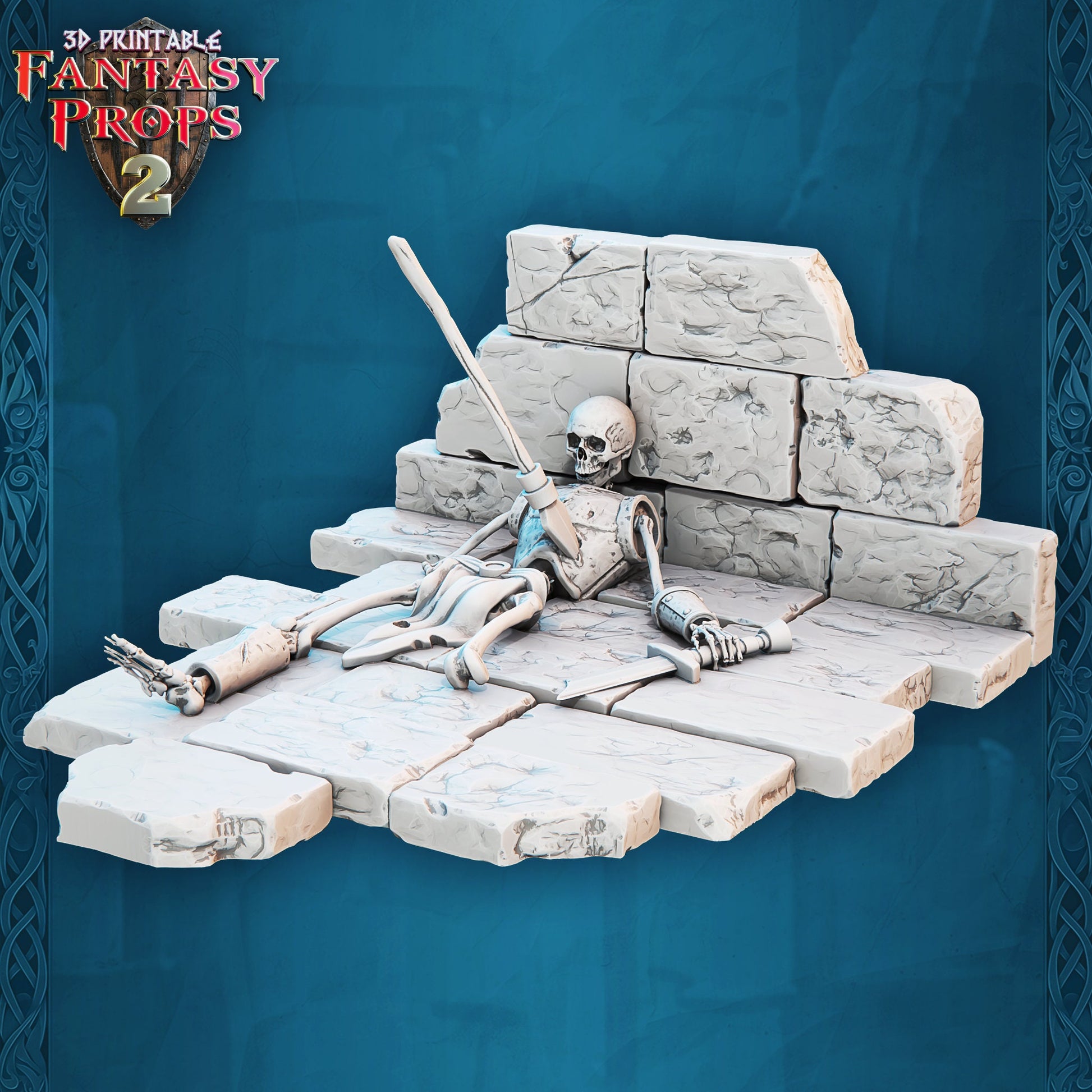 Skeletal Remains - Dungeon Set - Unpainted Miniature