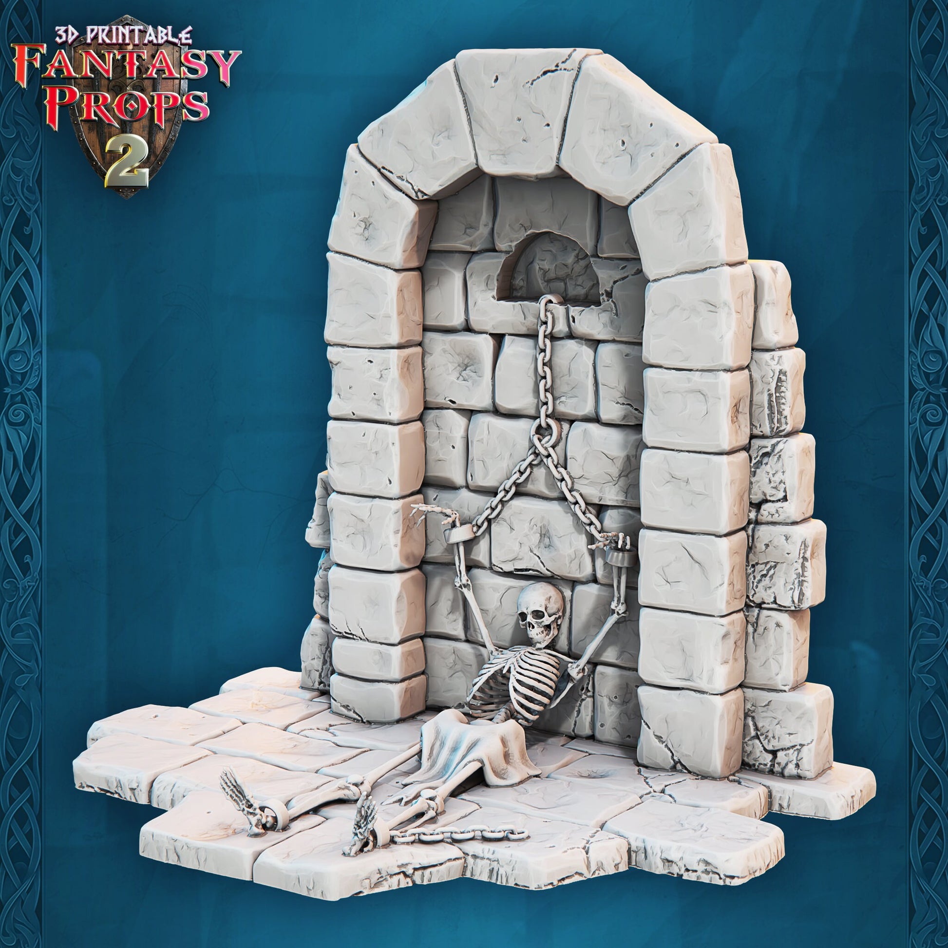 Skeletal Prisoner - Dungeon Set - Unpainted Miniature