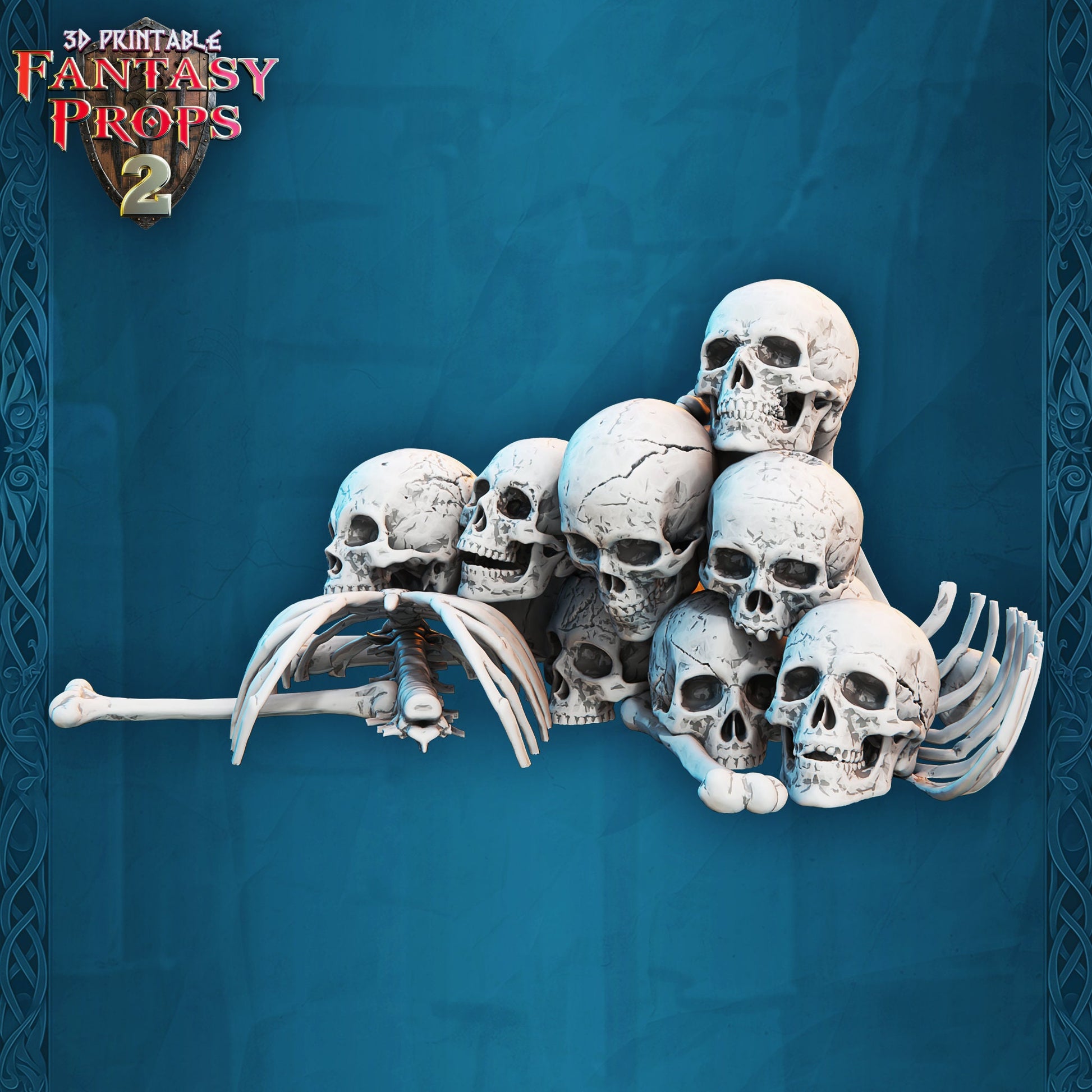 Pile of Skulls - Dungeon Set - Unpainted Miniature