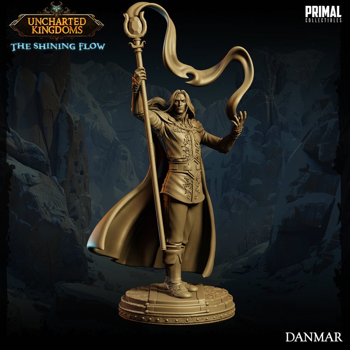 Danmar - Elf Wizard - Uncharted Kingdoms Set - Masters of Dungeons Quest