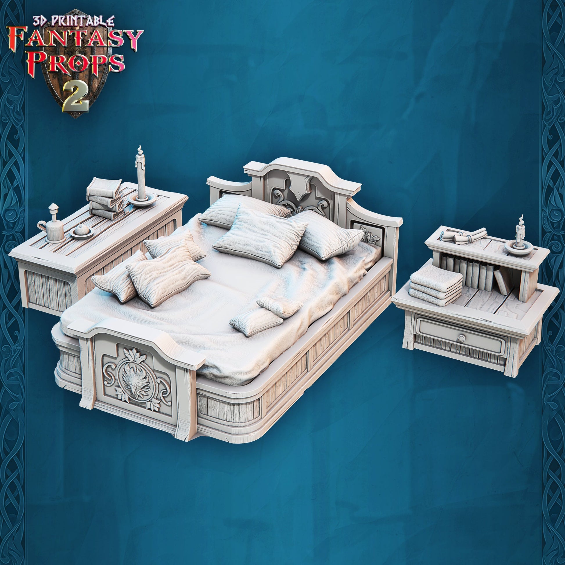 Bedroom - Tavern Set - Unpainted Miniature