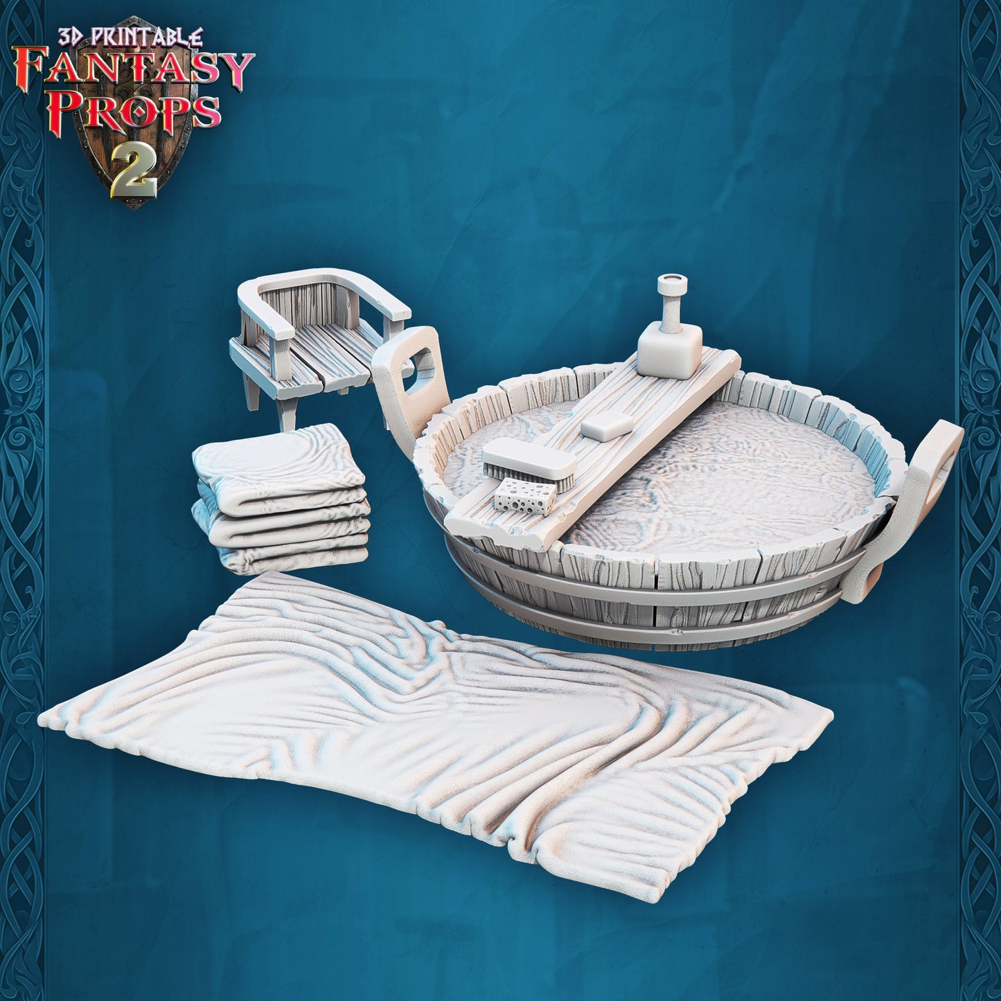 Bathtub - Tavern Set - Unpainted Miniature