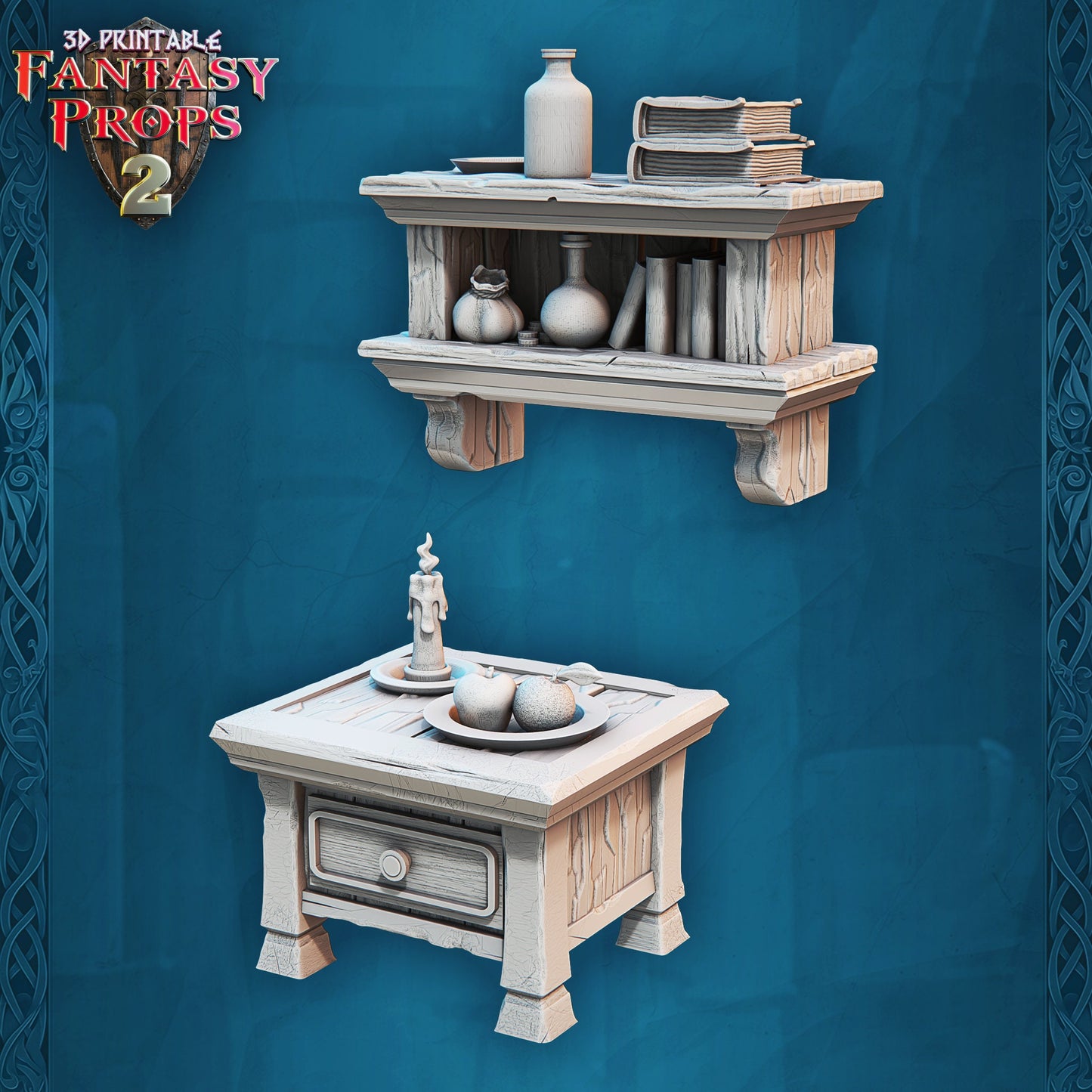 Bedside Table - Tavern Set - Unpainted Miniature