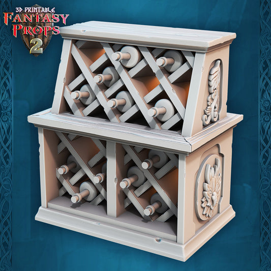 Wine Rack - Tavern Set - Unpainted Miniature