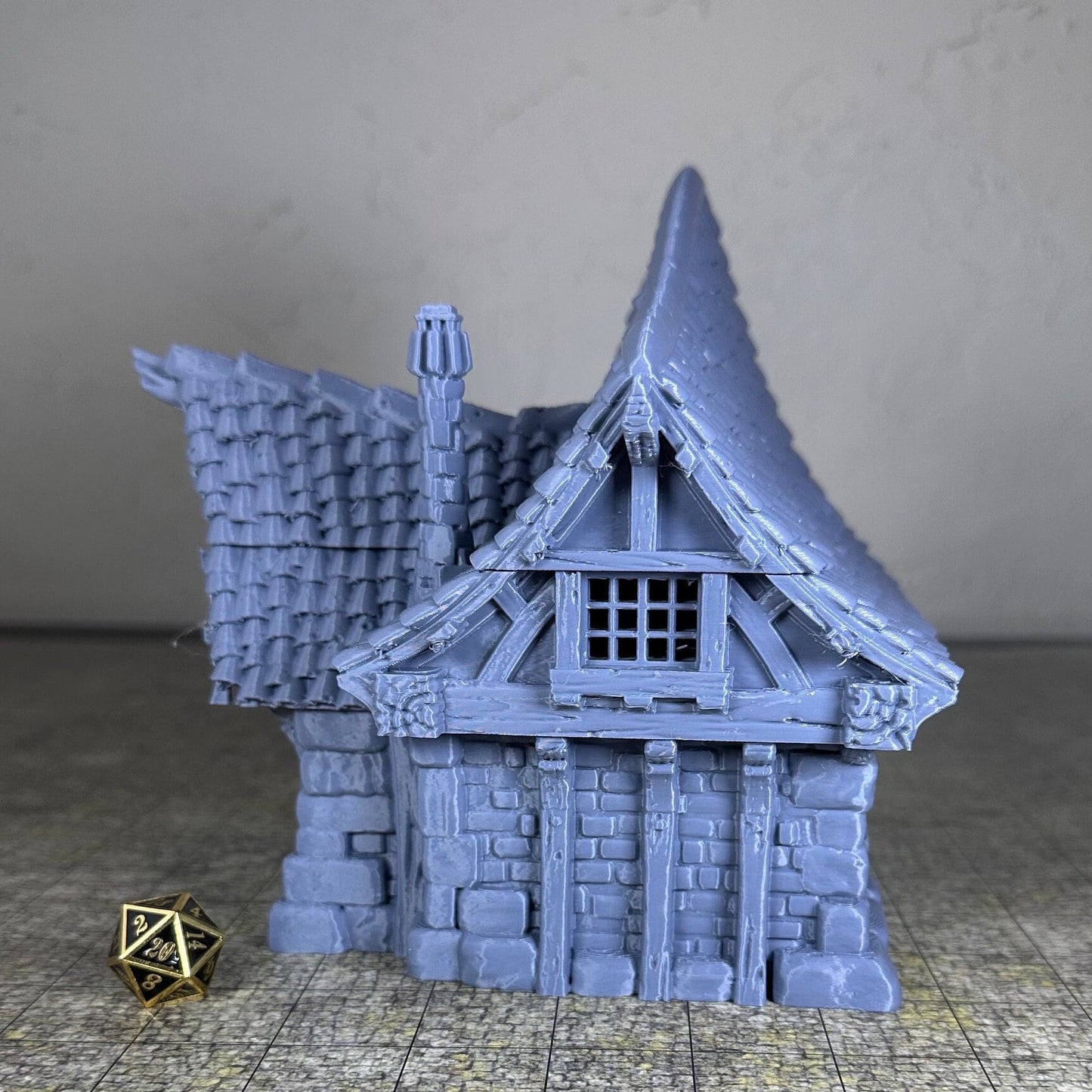 Small House - Tabletop Terrain - Unpainted Miniature