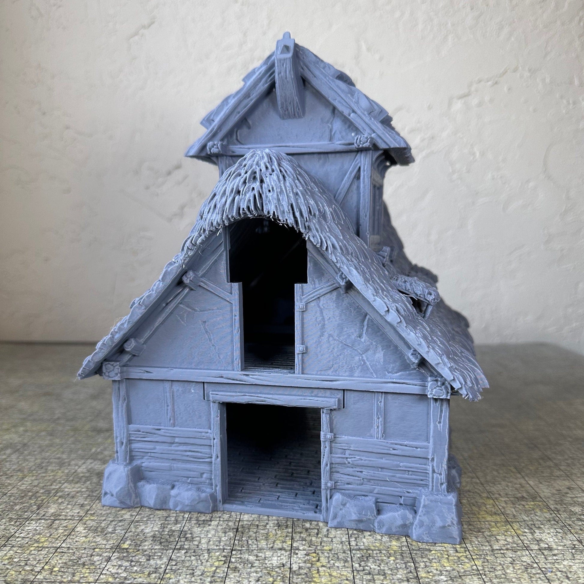 Stable Building - Tabletop Terrain - Unpainted Miniature