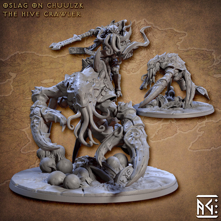 Oslag on Chuulzk the Hive Crawler - Slathaai of House Mora Set by Artisan Guild - Unpainted Miniature