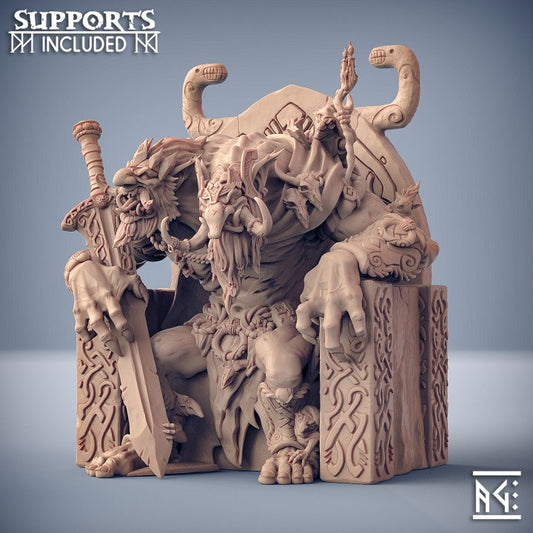 King Drungvandel - Svartwood Troll Set - Unpainted Miniature