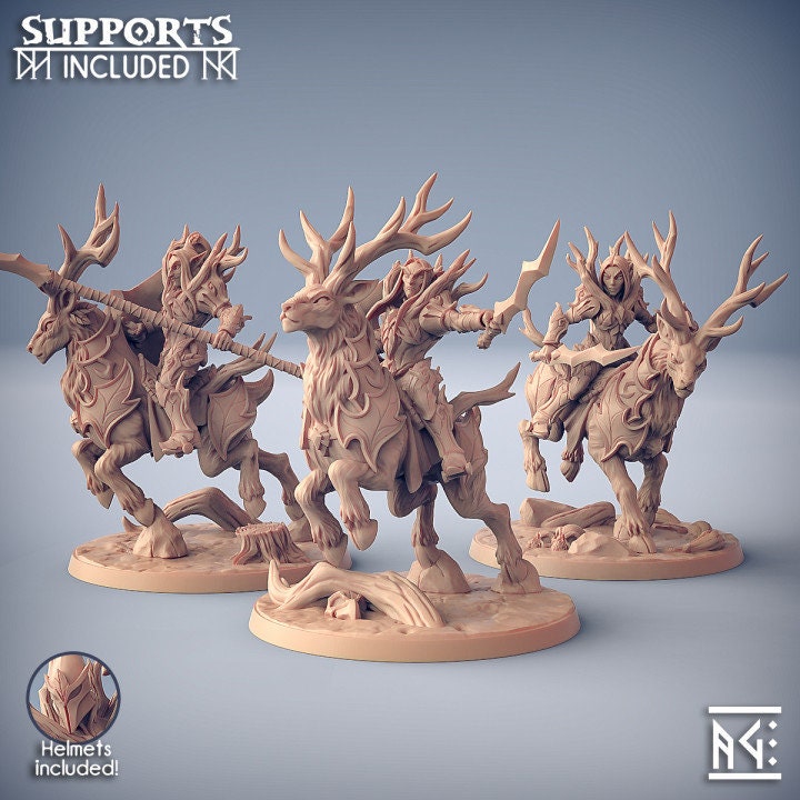 Stag Riders - Sylvan Knights - Unpainted Miniature