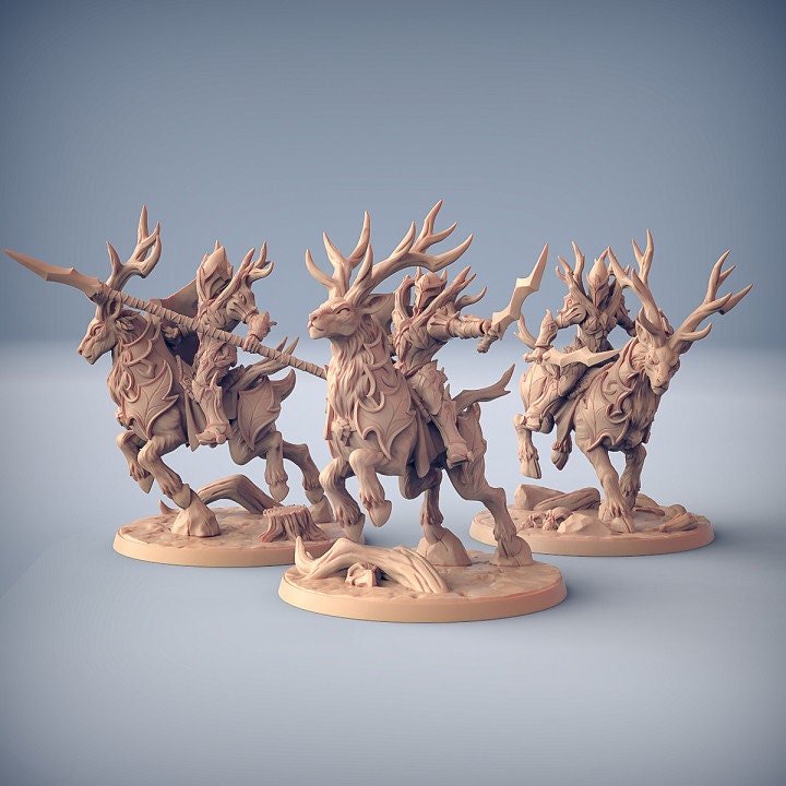 Stag Riders - Sylvan Knights - Unpainted Miniature