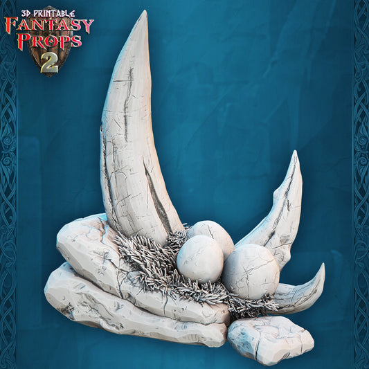 Spiked Stone Nest - Pose C - Unpainted Miniature