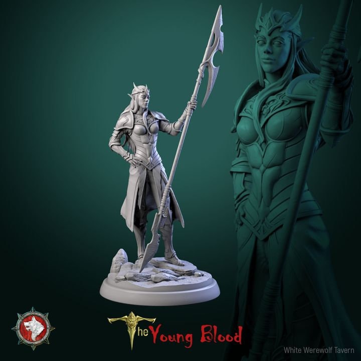 Elven Female Warriors - Unpainted Miniatures