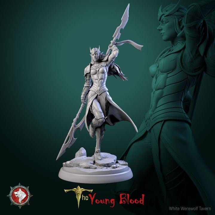 Elven Female Warriors - Unpainted Miniatures