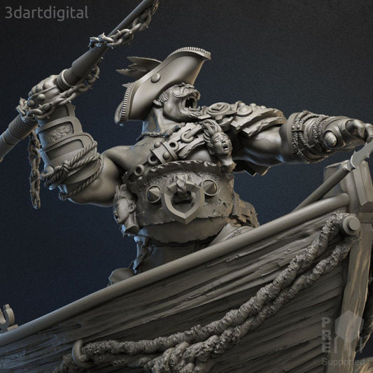 Johny Blackgut - Pirate Captain - Unpainted Miniature