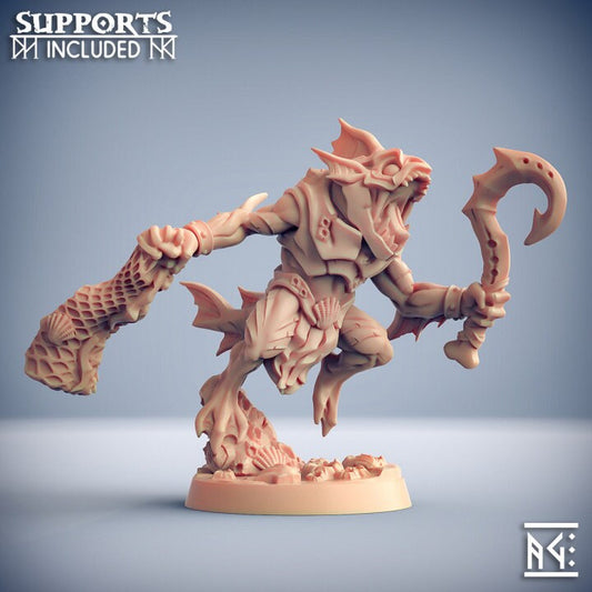 Death Tide Jurakin - Pose F - Unpainted Miniature