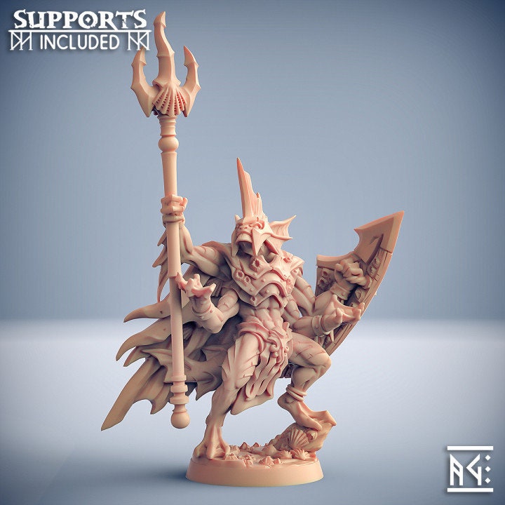 King Osteras - Death Tide Jurakin Set - Unpainted Miniature