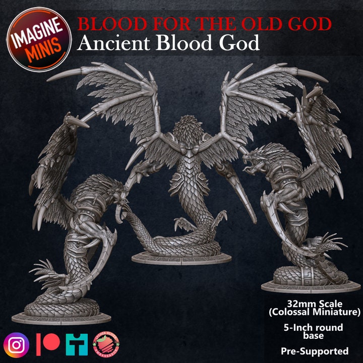 Ancient Blood God - Blood for the Old God Set - Unpainted Miniature