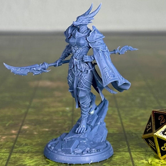 Arsha - Dragonborn Knight - Unpainted Miniature