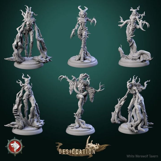 Infected Driade - Corrupted Dryads - Desiccation Set - Unpainted Miniature