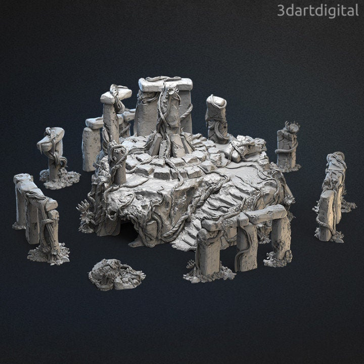 Ichor-Henge - Forest Altar - Unpainted Miniature