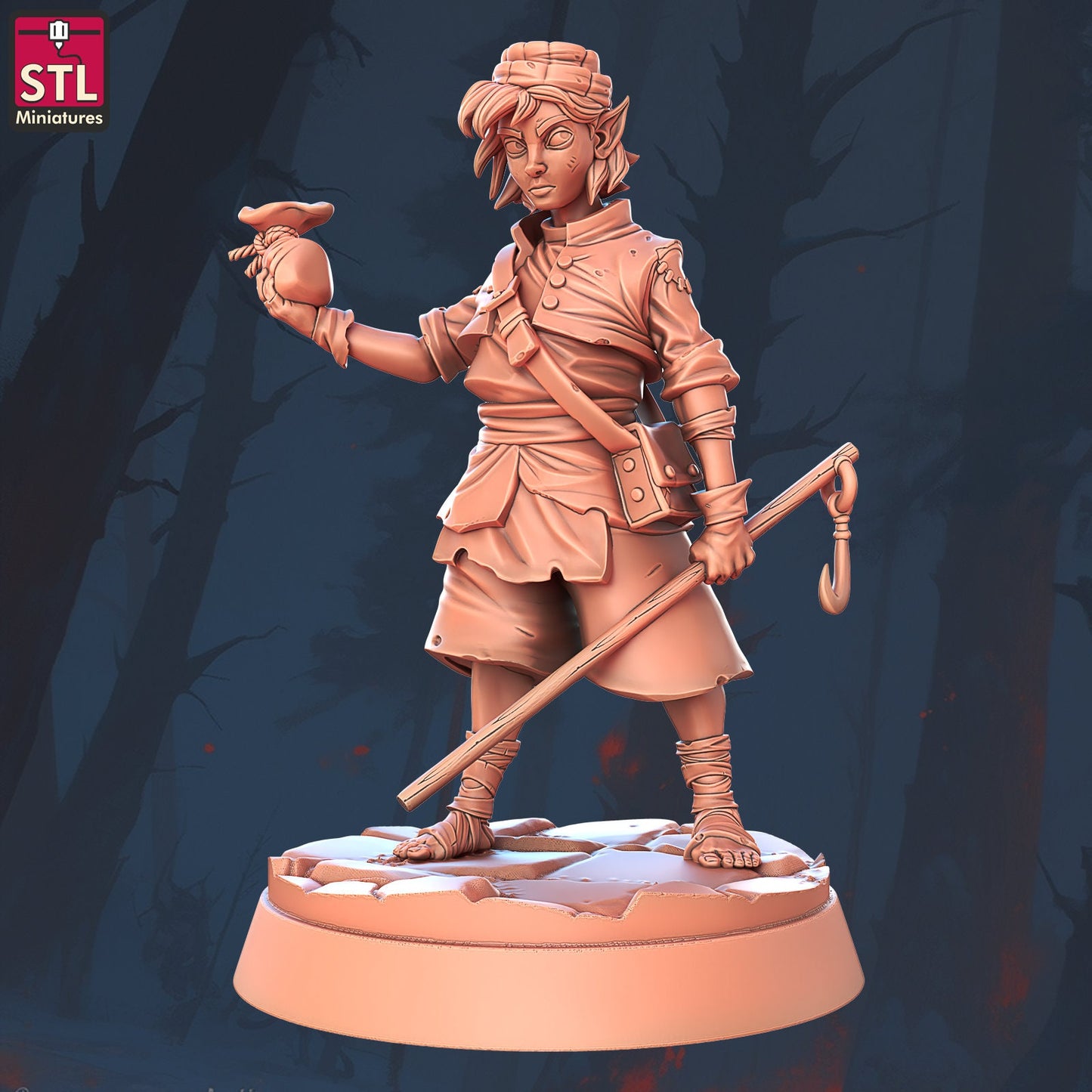 Elven Child - Elf Thief - Unpainted Miniature