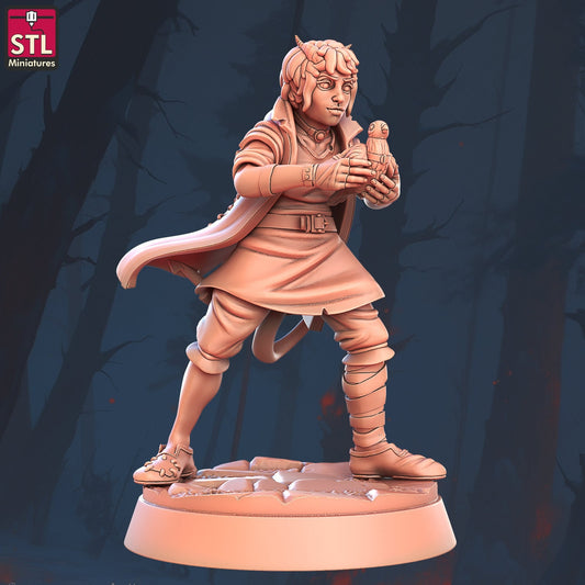 Tiefling Child - Unpainted Miniature