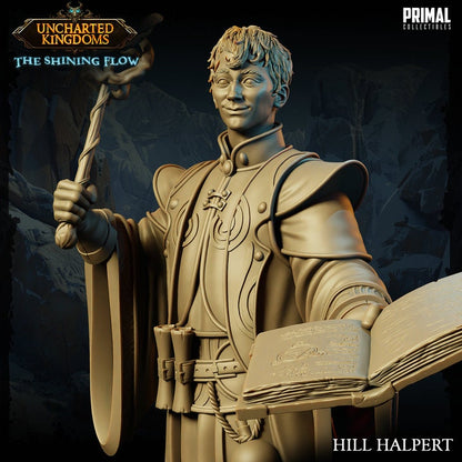 Hill Halpert - Human Wizard - Uncharted Kingdoms Set - Masters of Dungeons Quest - Unpainted Miniature