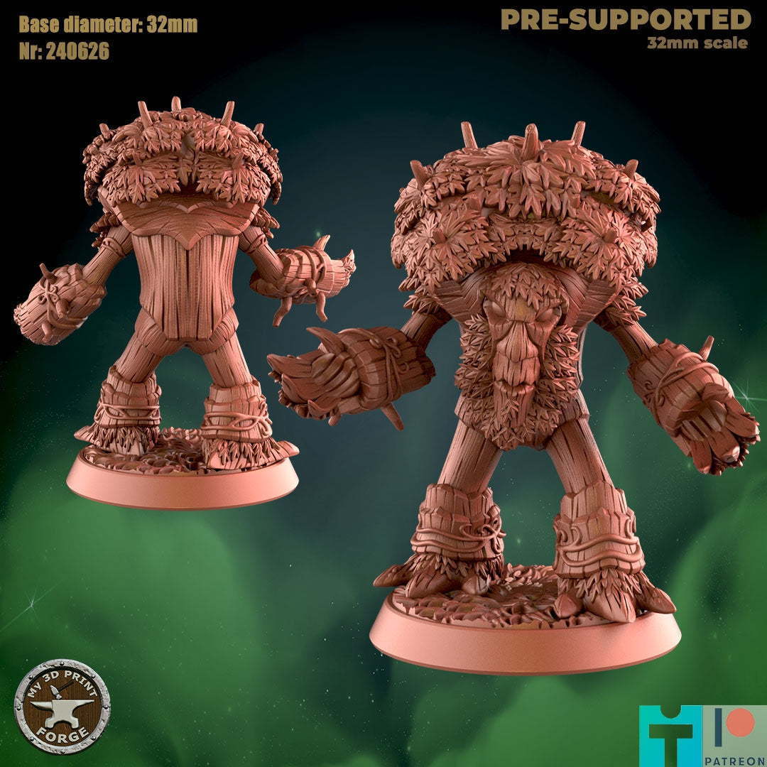 Tree Form - 2 Poses - Beast Shape - Druid Set - Unpainted Miniature