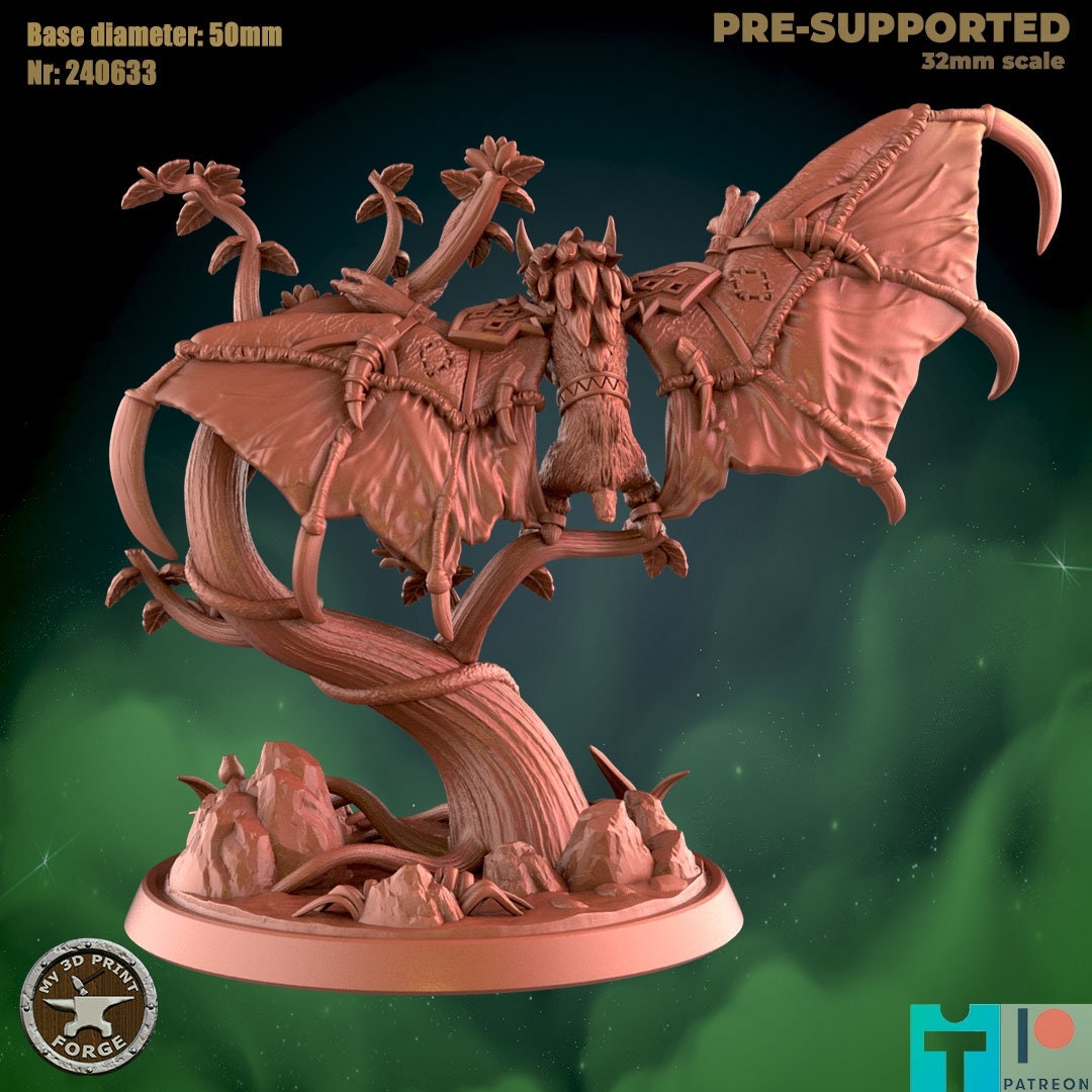 Bat - Beast Shape - Druid Set - Unpainted Miniature