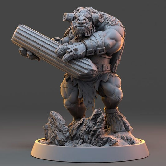 Balgar Doomcaller - The Ironmane Minotaurs of Emberhold - Unpainted Miniature