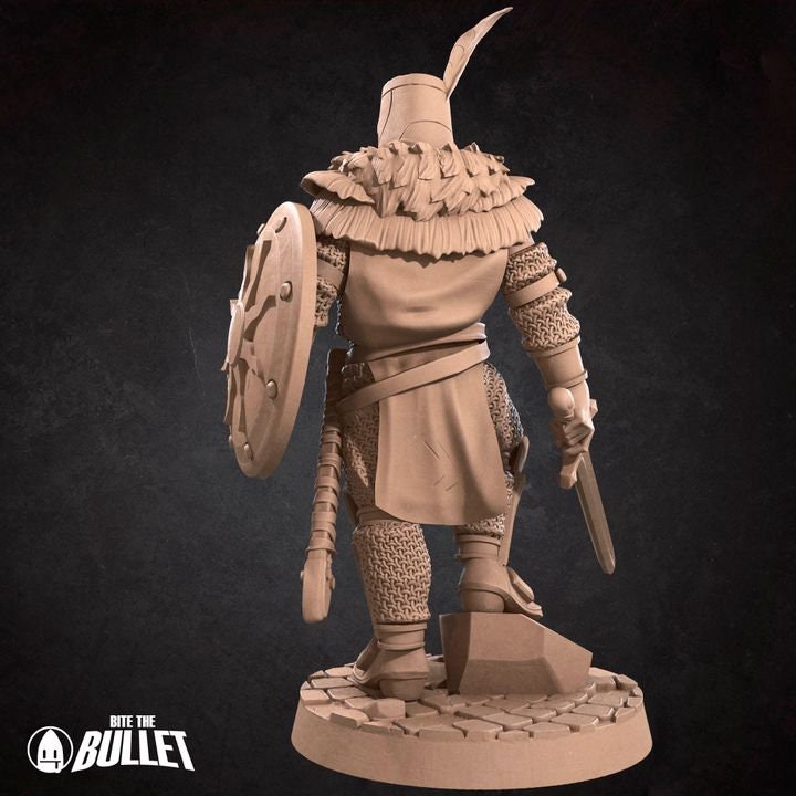 Sir Lawrence, the Knight of Sunlight - Unpainted Miniature