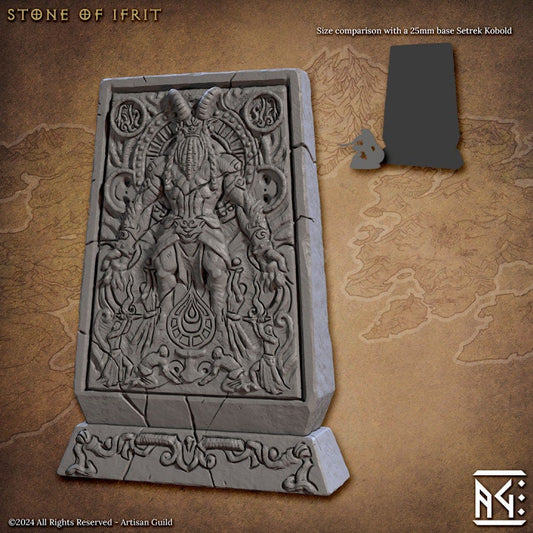Stone of Ifrit - Raid at the Temple Ifrit Set - Unpainted Miniature