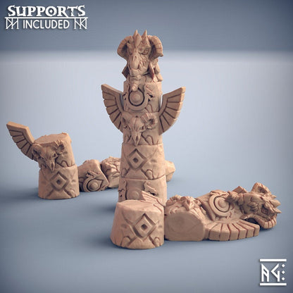 Totems - Dragonpeak Barbarian - Unpainted Miniature