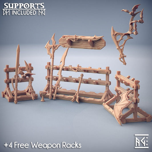 Weapon Rack - Bloodhunt Set - Unpainted Miniature