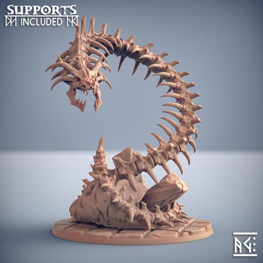 Skull Naga - Maneater Nagarot Set - Unpainted Miniature