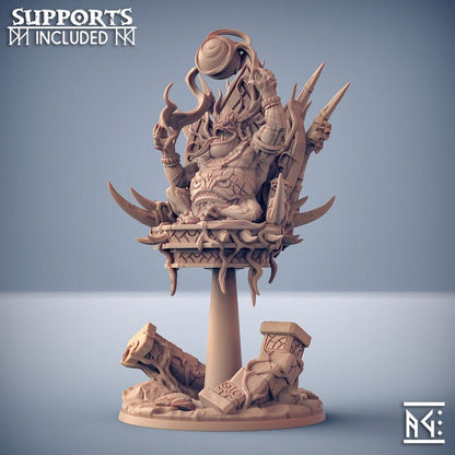 King Sgrakkor III - Swamp Gurunda Set - Unpainted Miniature