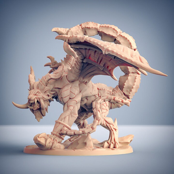 Ashen Manticore - Epic Boss - Unpainted Miniature