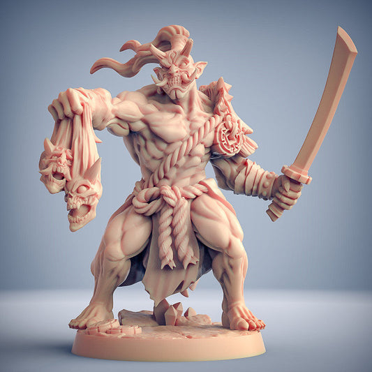 Oni Grunt - Pose B - Oni Clan Set - Unpainted Miniature