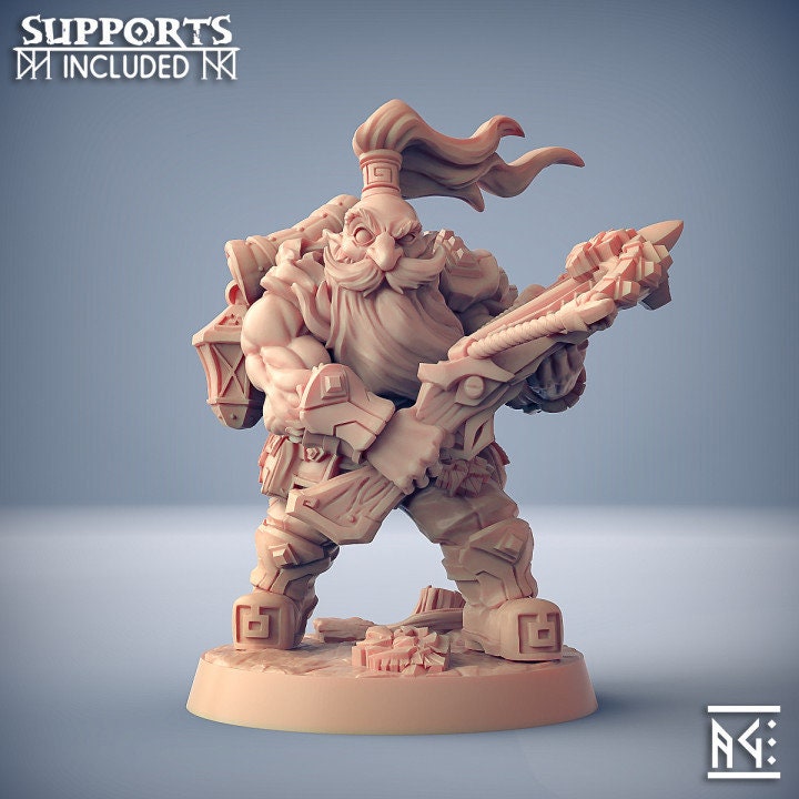 Dwarven Oathbreakers - Pose B - Unpainted Miniature