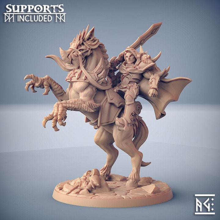 Sigfrido on Gryphsteed - Fighters Guild Set - Unpainted Miniature